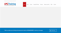 Desktop Screenshot of lpgtraining.co.uk